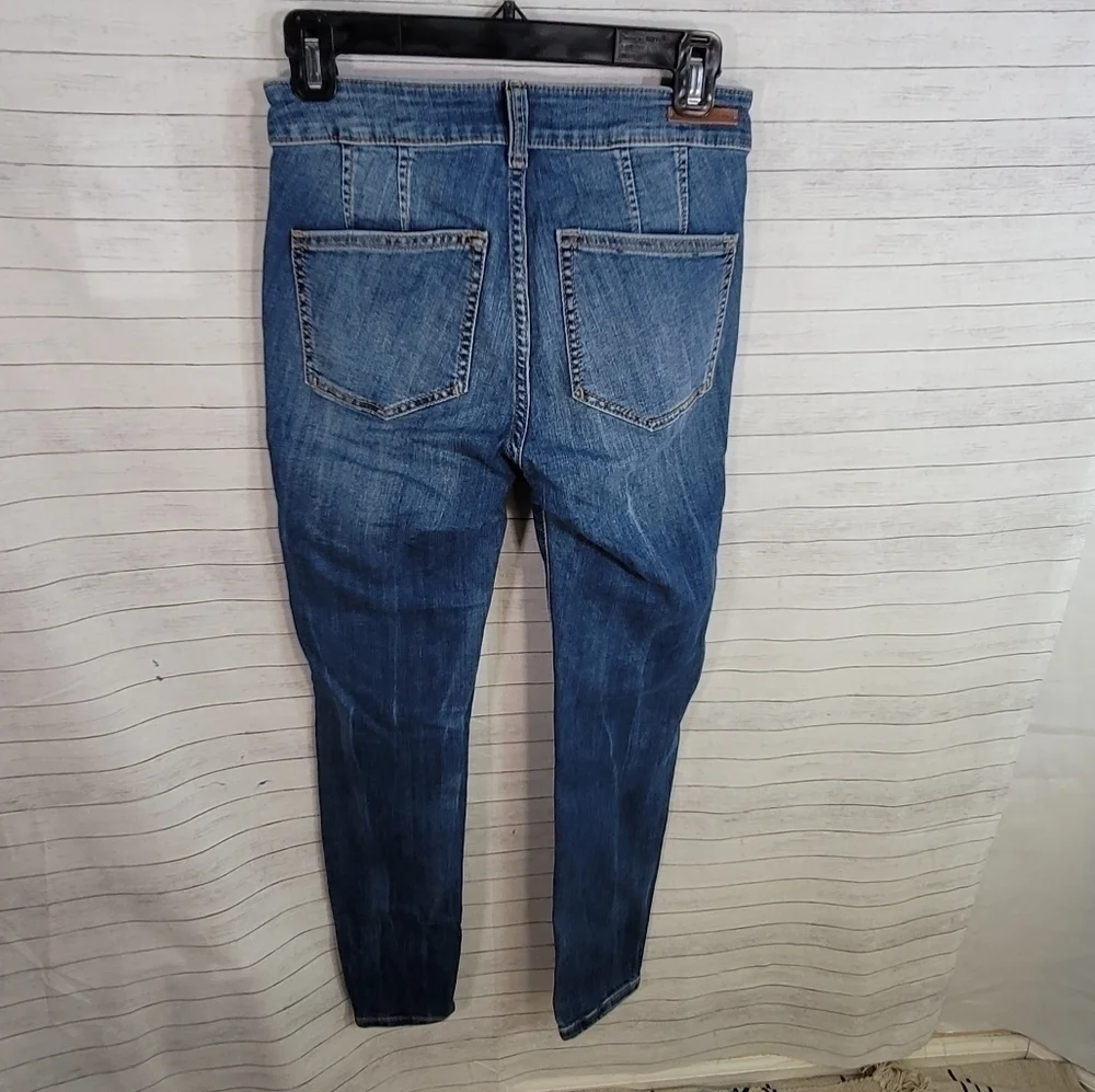 PILCRO & THE LETTERPRESS for Anthropologie HIGH RISE DENIM LEGGING sz 25